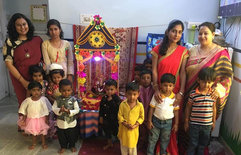 Ganesh Utsav at Time Kids Katol Road