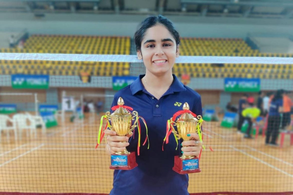 Nagpur Shuttler Ritika Bags Double Crown | Nagpur Sports News