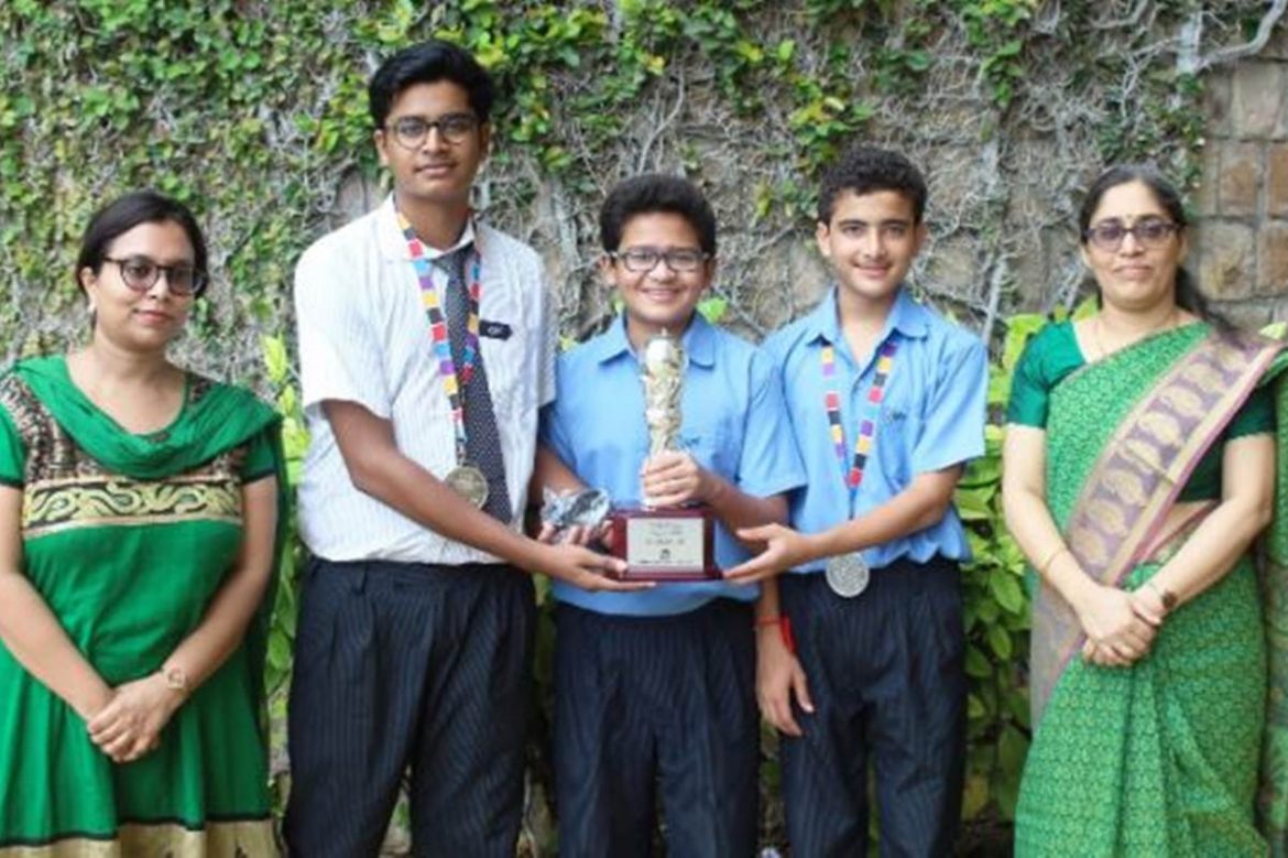 Tech savvy champs of CPS Wardhaman Nagar at the TCS IT Quiz