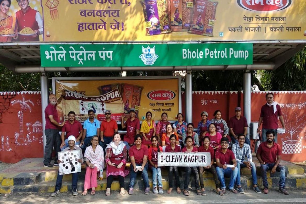 I-Clean Nagpur beautifies a spot near Bhole Petrol Pump | Nagpur News