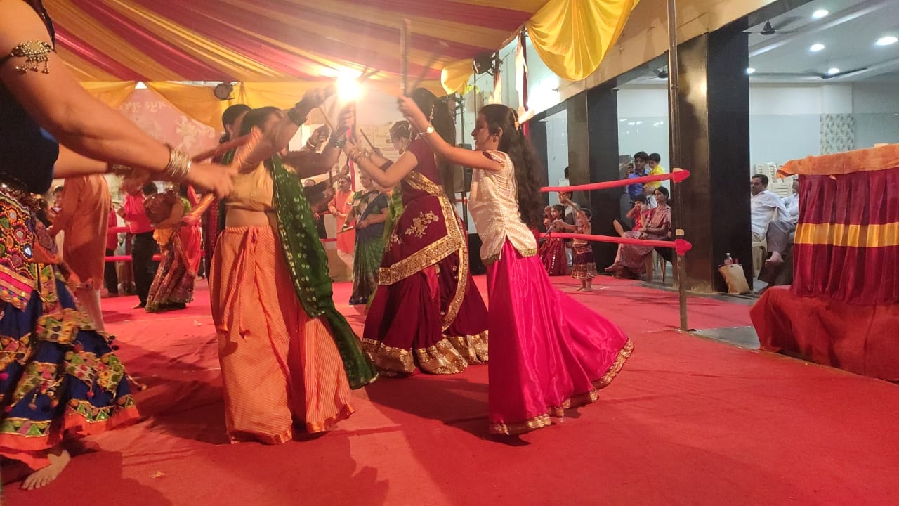 Colours of tradition splash Gujarati Brahm Samaj this Navratri Garbha dance