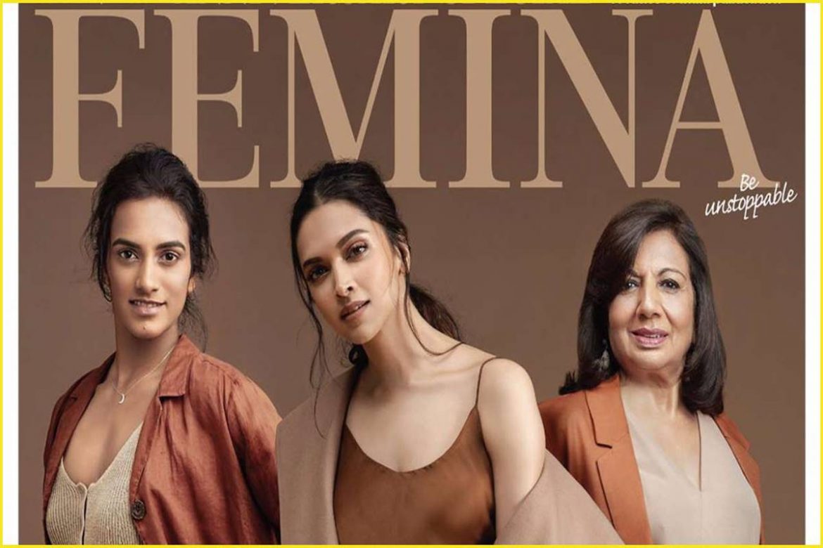 Deepika, PV Sindhu, Kiran Mazumdar Come Together to Femina's Cover