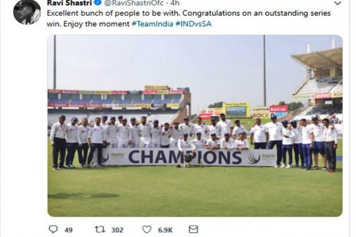 Excellent bunch of people to be with: Ravi Shastri lauded the Indian team