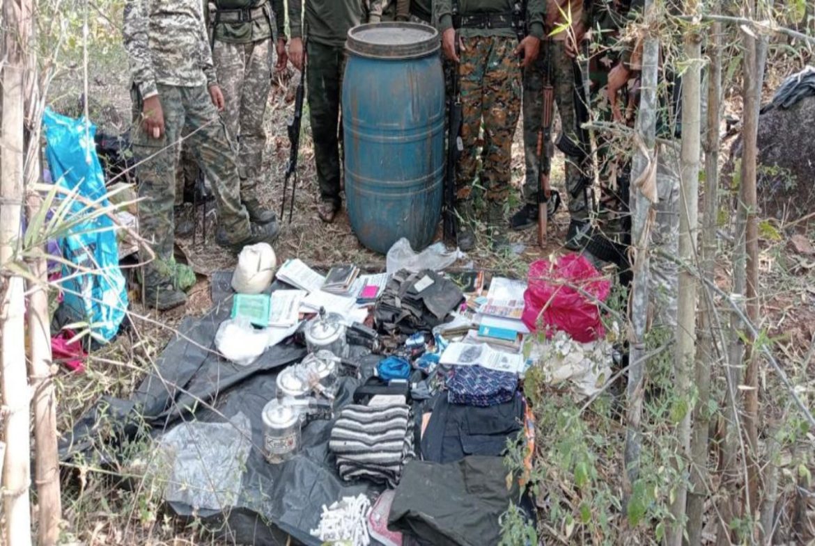 Police teams detect explosives, other materials buried by Naxals in ...