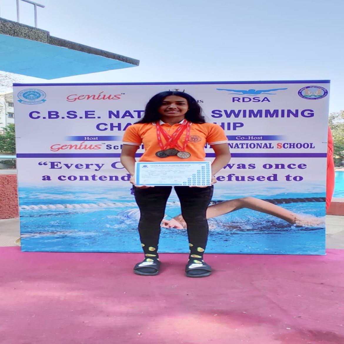 Cbse National Swimming Competition 2024 Amye Kathryne