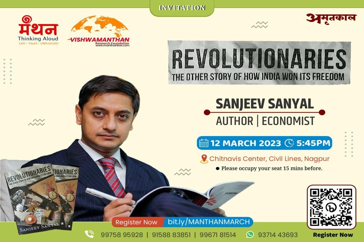 Sanjeev Sanyal s talk on March 12 at Chitnavis Centre The Live