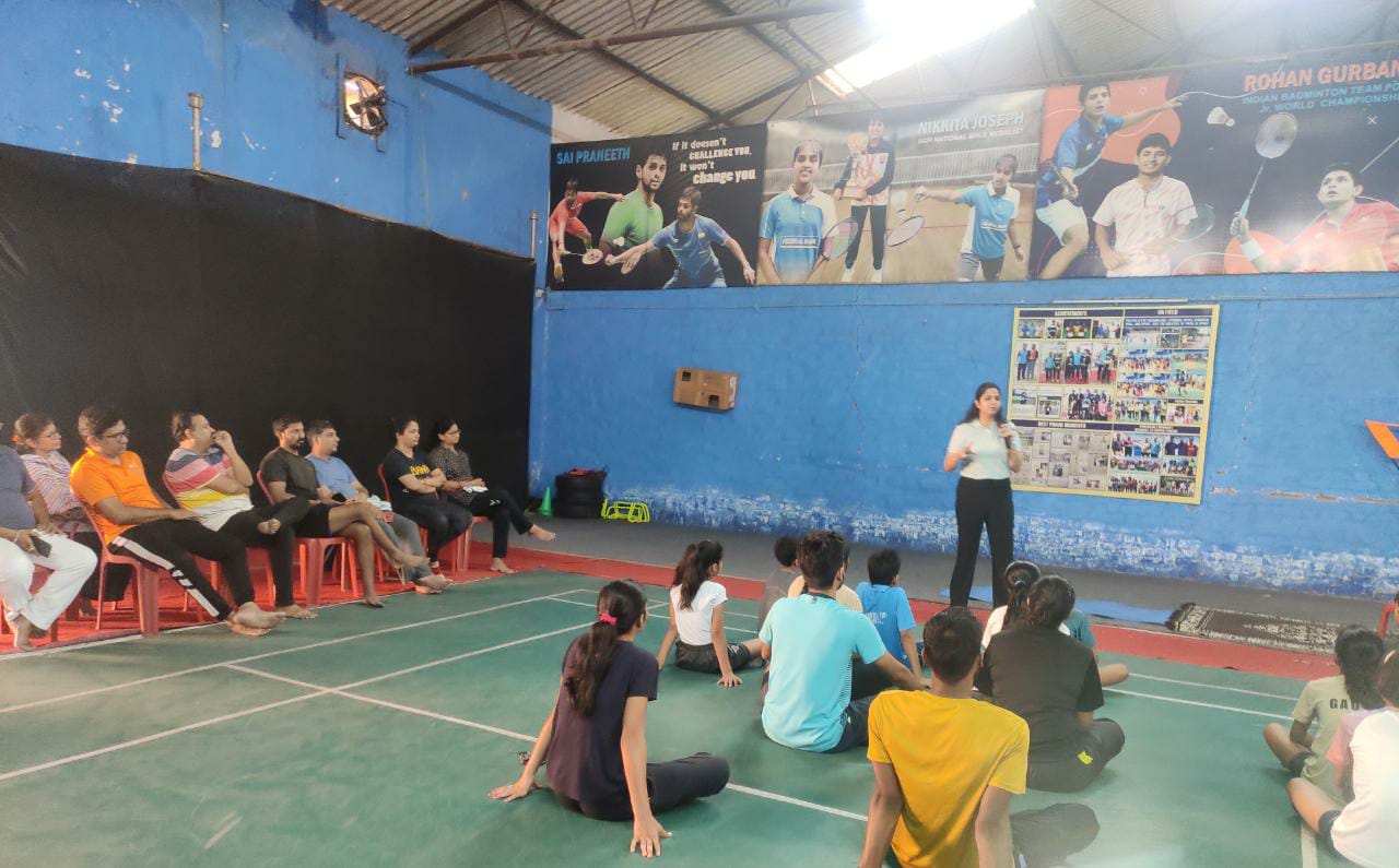 Sports physiotherapy seminar for badminton players held at Mankapur today