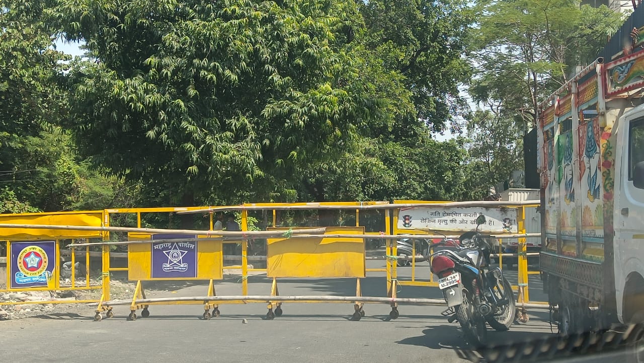 Ramdaspeth Canal Road closed for traffic after order of Police